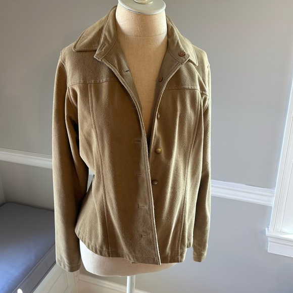 Vintage Suede Shirt/ Jacket shacket - Picture 2 of 9